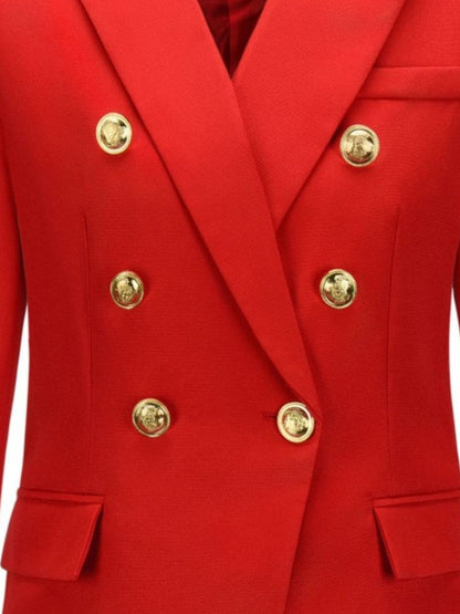 Lapel Collar Long Sleeve Blazer