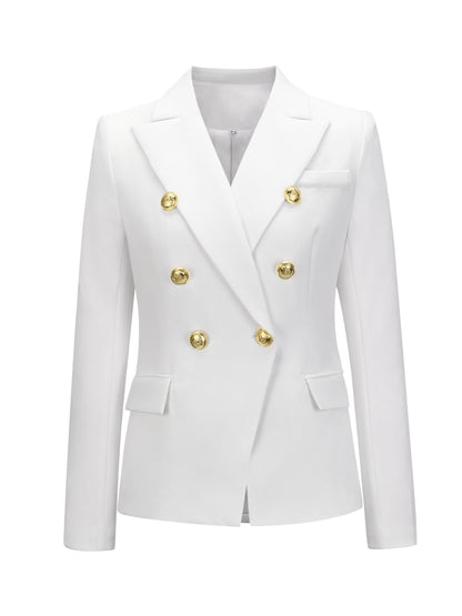 Lapel Collar Long Sleeve Blazer