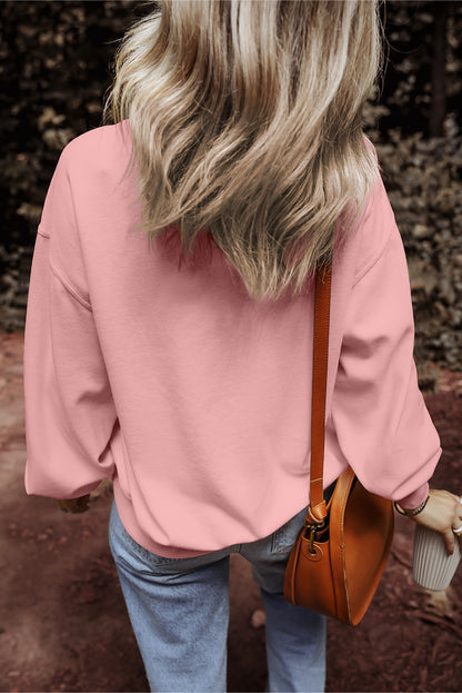 Round Neck Long Sleeve Sweatshirt