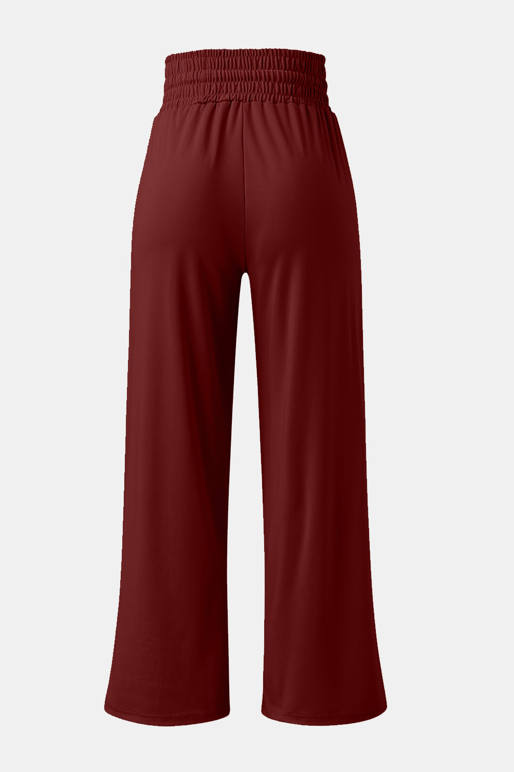 Full Size Drawstring High Waist Wide Leg Pants