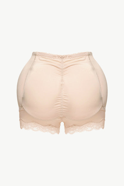 Full Size Lace Trim Shaping Shorts