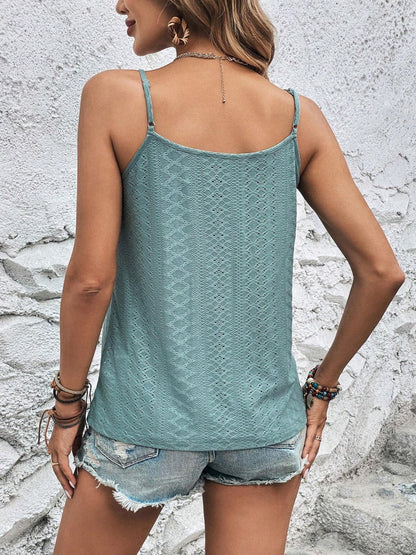 Eyelet V-Neck Cami