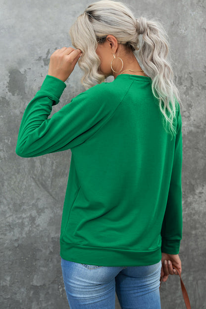 Round Neck Long Sleeve Sweatshirt