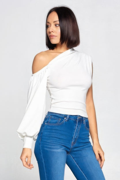 Ladies One-shoulder Top