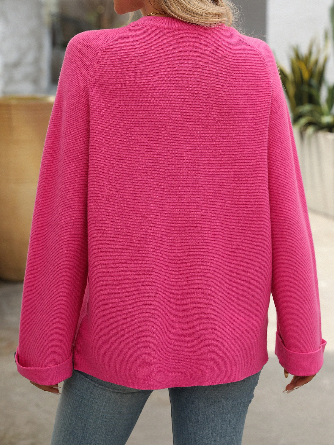 Round Neck Long Sleeve Sweater