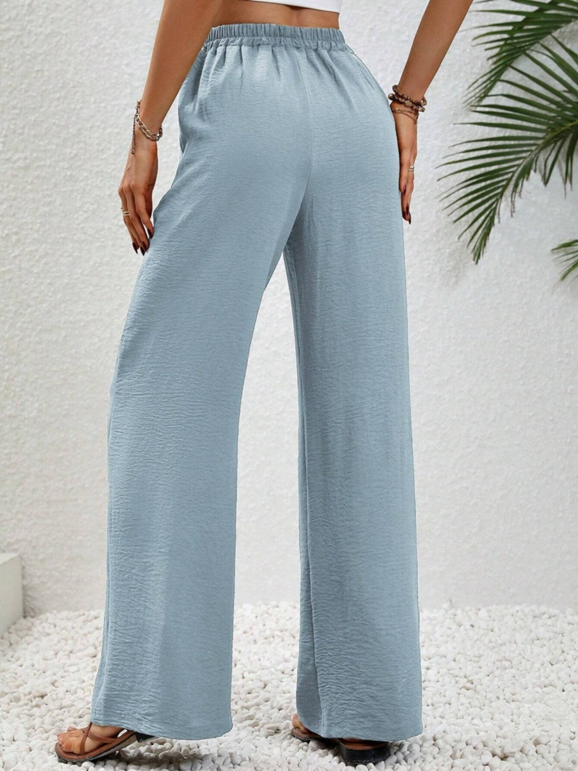 Wide Leg Drawstring Pants