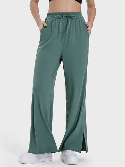 Millennia Slit Wide Leg Active Pants