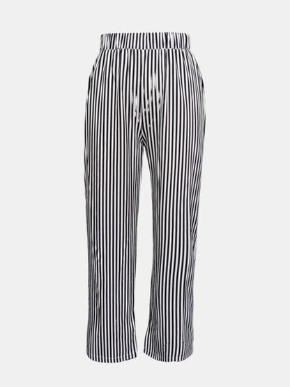 Striped Pants with Pockets